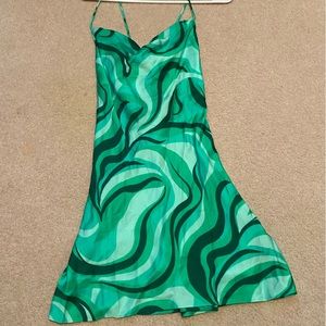 Green Cocktail Dress from Zara